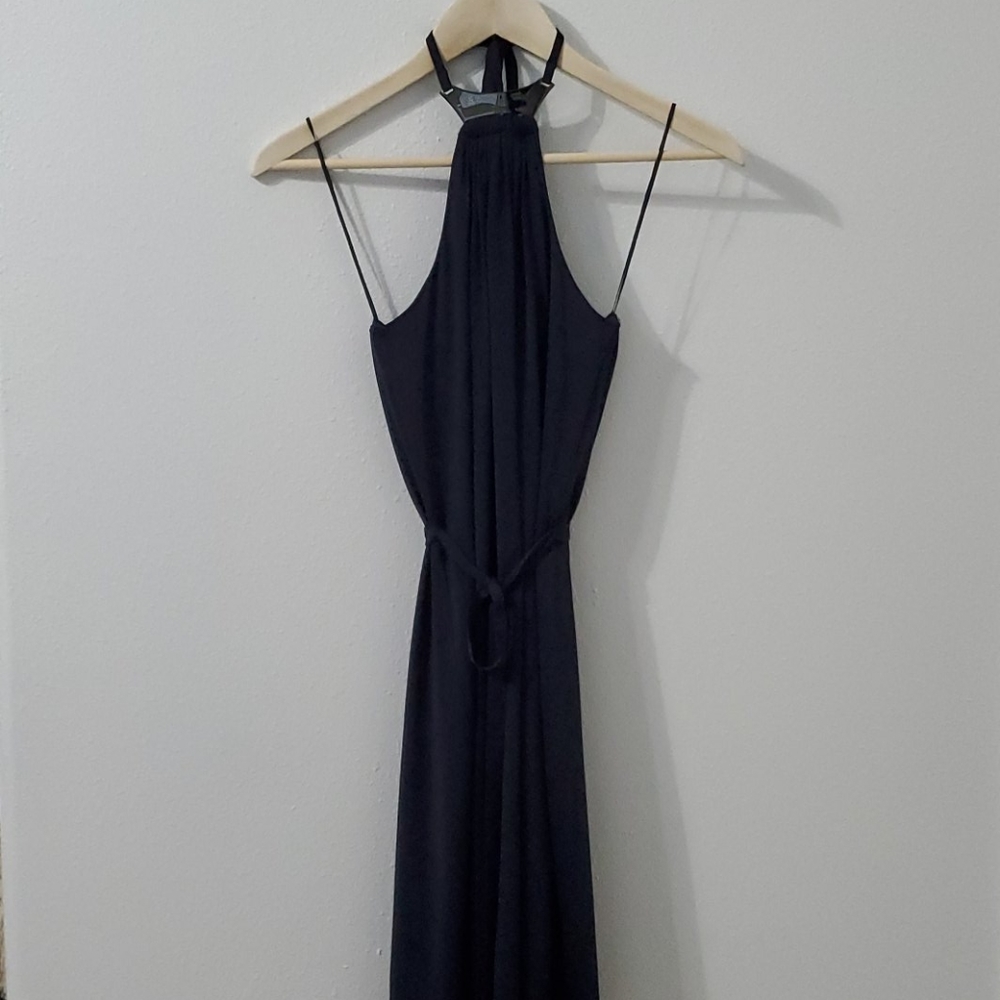 Trina Turk navy blue cocktail dress